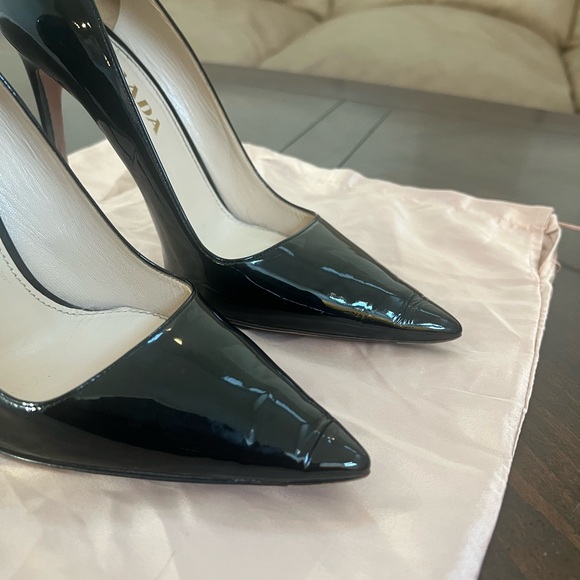 PRADA Black Patent Leather Pumps (Heels) Size 39 - Picture 8 of 9